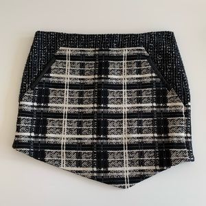 INTERMIX Asymmetrical Tweed Skirt